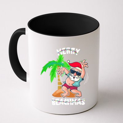 Merry Beach Christmas In July Funny Santa Xmas Pool Party Mug