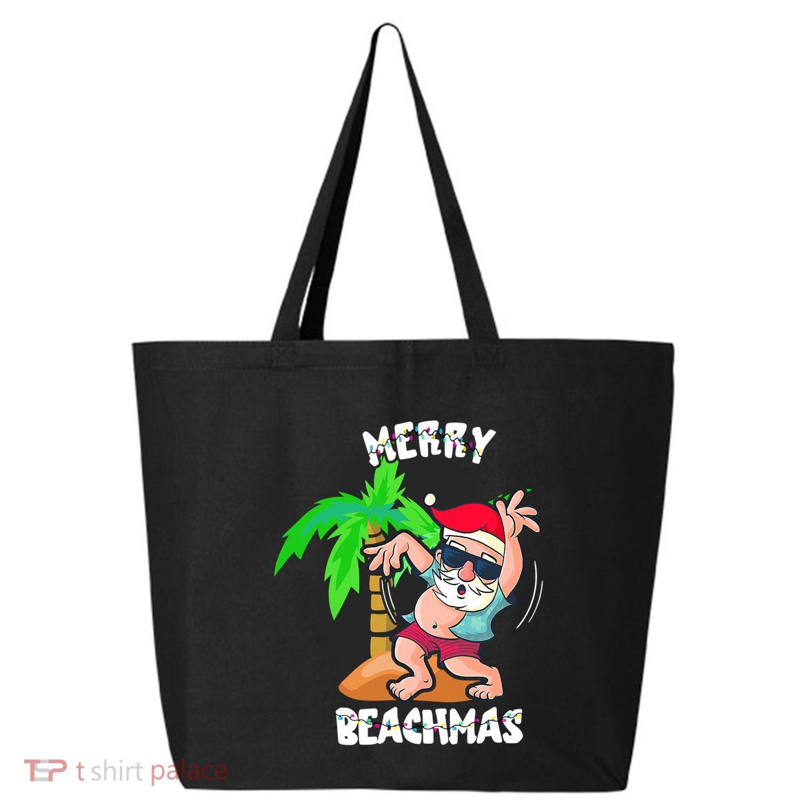 Merry Beach Christmas In July Funny Santa Xmas Pool Party 25L Jumbo Tote