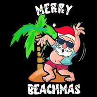 Merry Beach Christmas In July Funny Santa Xmas Pool Party Visor