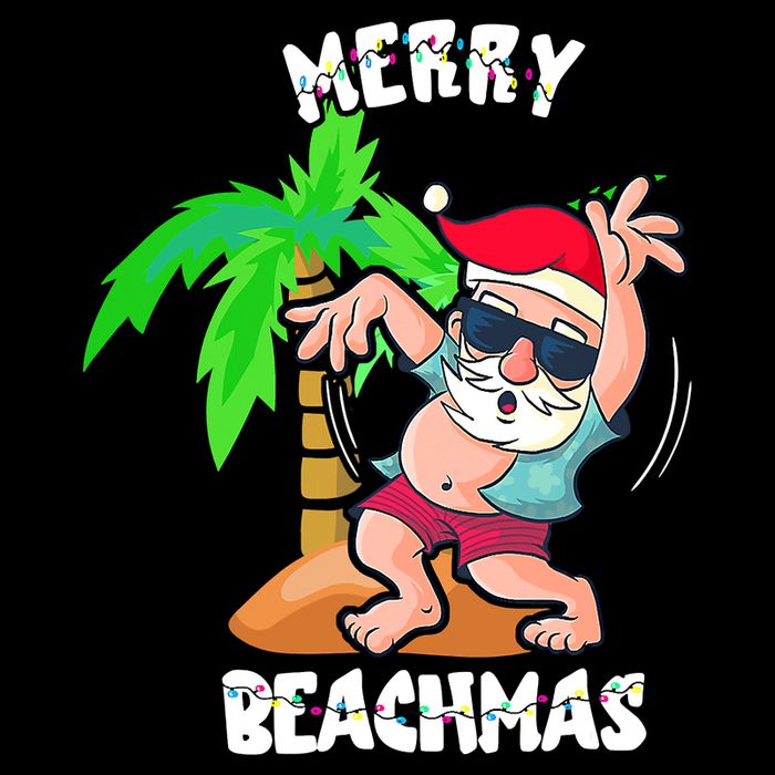 Merry Beach Christmas In July Funny Santa Xmas Pool Party Visor