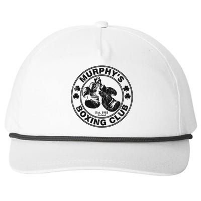 MurphyS Boxing Club Irish Surname Boxing Gift Snapback Five-Panel Rope Hat