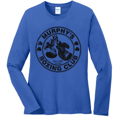 MurphyS Boxing Club Irish Surname Boxing Gift Ladies Long Sleeve Shirt