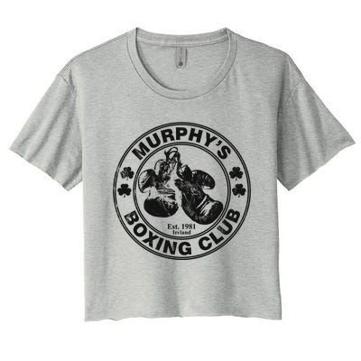 MurphyS Boxing Club Irish Surname Boxing Gift Women's Crop Top Tee