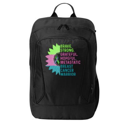 Metastatic Breast Cancer Awareness Care Warrior City Backpack