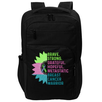 Metastatic Breast Cancer Awareness Care Warrior Impact Tech Backpack