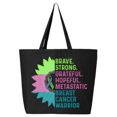 Metastatic Breast Cancer Awareness Care Warrior 25L Jumbo Tote