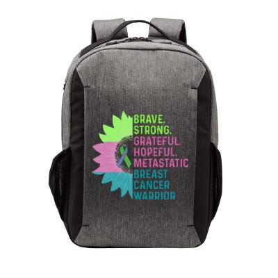 Metastatic Breast Cancer Awareness Care Warrior Vector Backpack