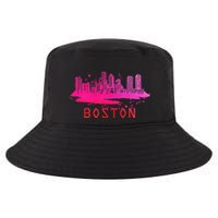 Modern Boston Cityscape Souvenir Boston Skyline Cool Comfort Performance Bucket Hat