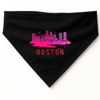 Modern Boston Cityscape Souvenir Boston Skyline USA-Made Doggie Bandana