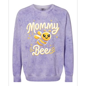 Mommy Bee Cute Beekeeping Birthday Party Matching Family Mom Great Gift Colorblast Crewneck Sweatshirt