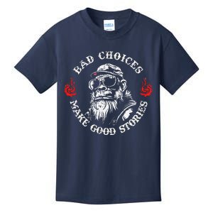 Monkey Bad Choices Make Good Stories Kids T-Shirt