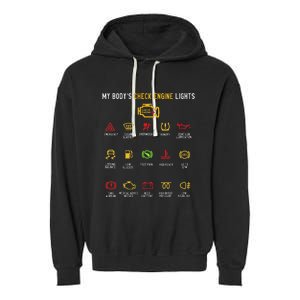 My BodyS Check Engine Lights Garment-Dyed Fleece Hoodie