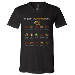 My BodyS Check Engine Lights V-Neck T-Shirt