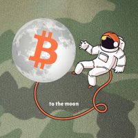 Moon Bitcoin Cryptocurrency Crypto Digital Currency Legacy Tie Dye Trucker Hat