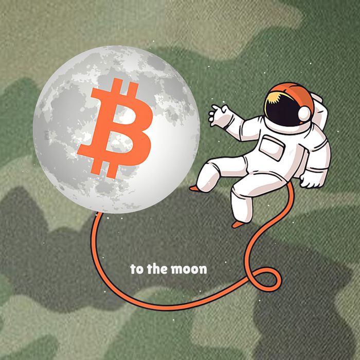 Moon Bitcoin Cryptocurrency Crypto Digital Currency Legacy Tie Dye Trucker Hat