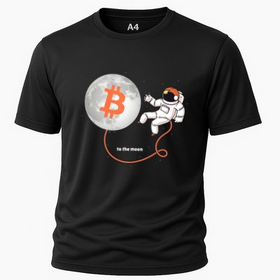 Moon Bitcoin Cryptocurrency Crypto Digital Currency Performance Shirt