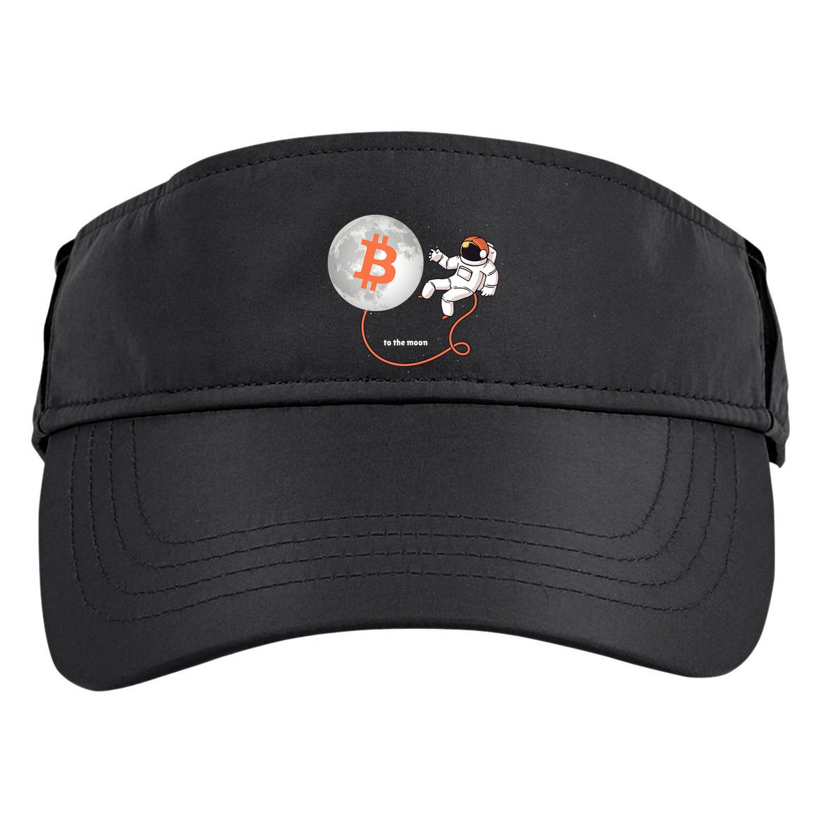 Moon Bitcoin Cryptocurrency Crypto Digital Currency Adult Drive Performance Visor