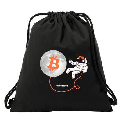Moon Bitcoin Cryptocurrency Crypto Digital Currency Drawstring Bag