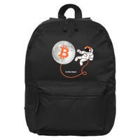 Moon Bitcoin Cryptocurrency Crypto Digital Currency 16 in Basic Backpack