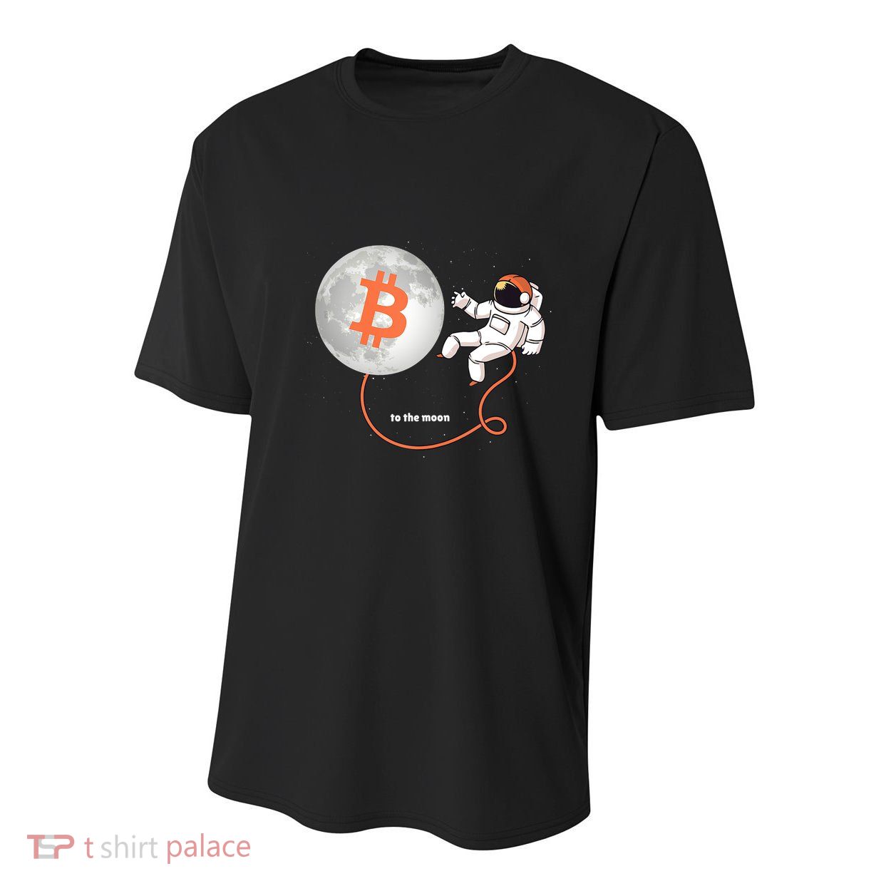 Moon Bitcoin Cryptocurrency Crypto Digital Currency Youth Performance Sprint T-Shirt