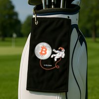 Moon Bitcoin Cryptocurrency Crypto Digital Currency Golf Towel