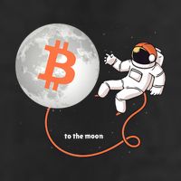 Moon Bitcoin Cryptocurrency Crypto Digital Currency Golf Towel