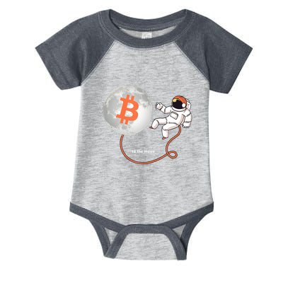 Moon Bitcoin Cryptocurrency Crypto Digital Currency Infant Baby Jersey Bodysuit