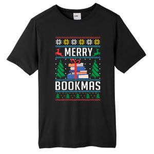 Merry Bookmas Christmas Holiday Book Lover Xmas Tall Fusion ChromaSoft Performance T-Shirt