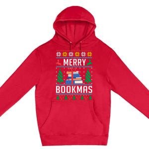 Merry Bookmas Christmas Holiday Book Lover Xmas Premium Pullover Hoodie