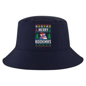 Merry Bookmas Christmas Holiday Book Lover Xmas Cool Comfort Performance Bucket Hat