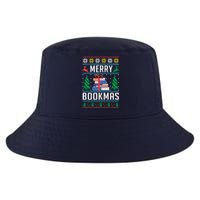 Merry Bookmas Christmas Holiday Book Lover Xmas Cool Comfort Performance Bucket Hat