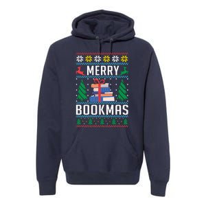 Merry Bookmas Christmas Holiday Book Lover Xmas Premium Hoodie