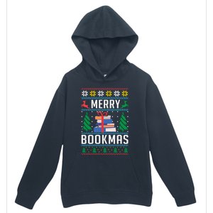 Merry Bookmas Christmas Holiday Book Lover Xmas Urban Pullover Hoodie