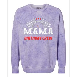 Mama Birthday Crew Race Car Racing Car Driver Colorblast Crewneck Sweatshirt