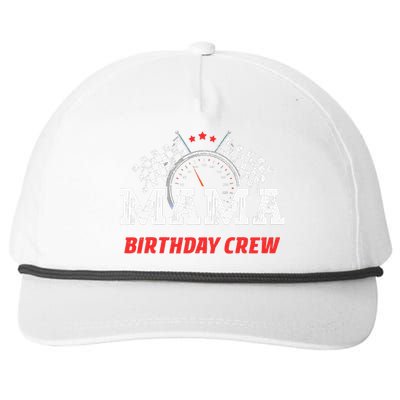 Mama Birthday Crew Race Car Racing Car Driver Snapback Five-Panel Rope Hat