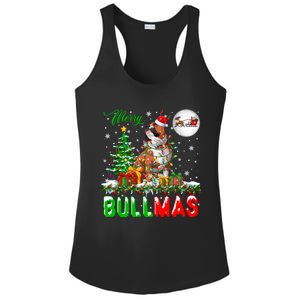 Merry Bullmas Cute Santa Reindeer Bulldog Xmas Owner Lover Gift Ladies PosiCharge Competitor Racerback Tank