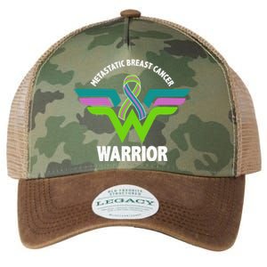 Metastatic Breast Cancer Warrior Ribbon Legacy Tie Dye Trucker Hat