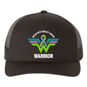 Metastatic Breast Cancer Warrior Ribbon Yupoong Adult 5-Panel Trucker Hat