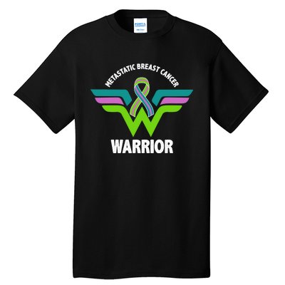 Metastatic Breast Cancer Warrior Ribbon Tall T-Shirt