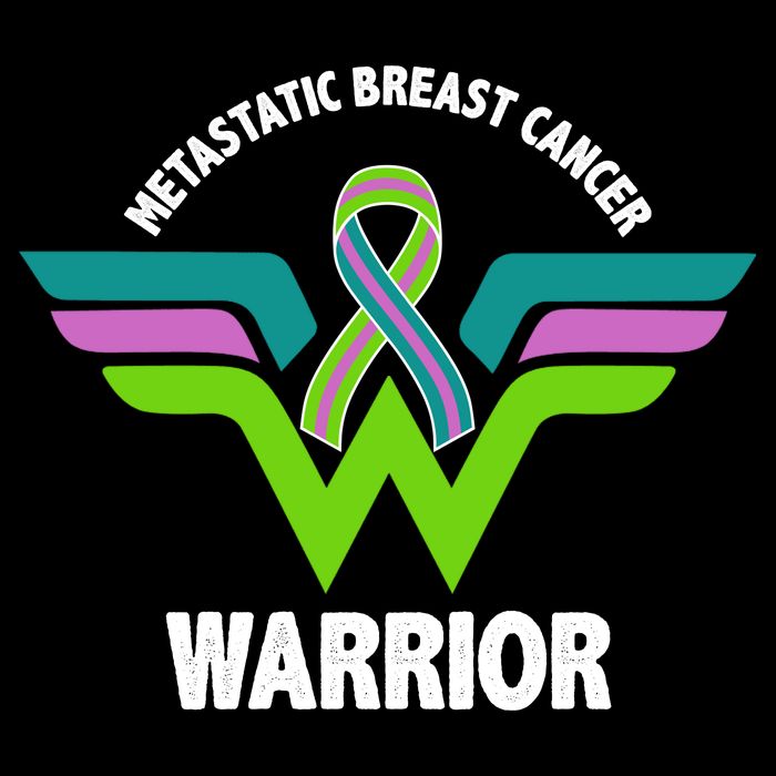 Metastatic Breast Cancer Warrior Ribbon 16 in Basic Backpack