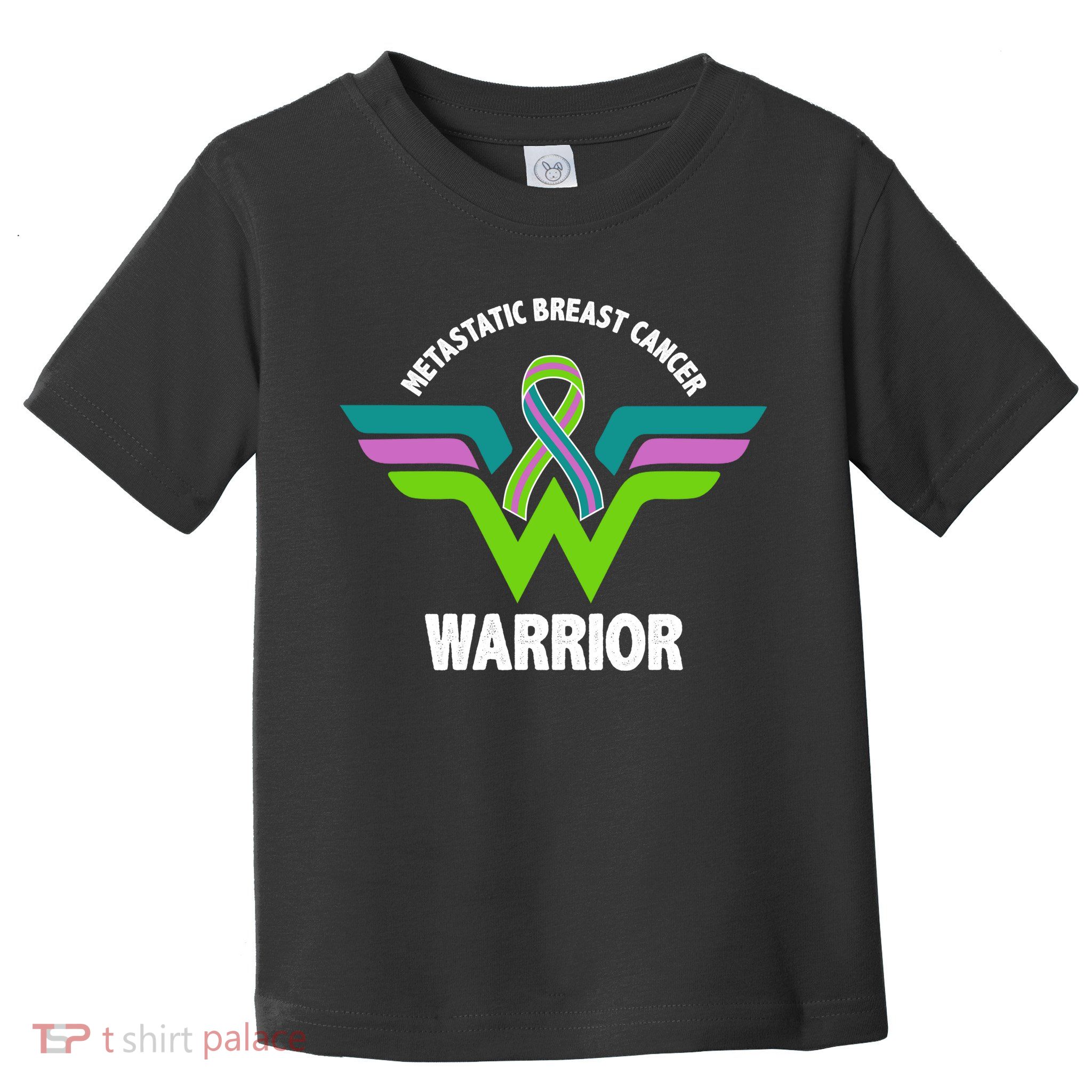 Metastatic Breast Cancer Warrior Ribbon Toddler T-Shirt
