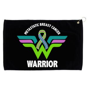 Metastatic Breast Cancer Warrior Ribbon Grommeted Golf Towel