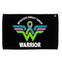 Metastatic Breast Cancer Warrior Ribbon Grommeted Golf Towel