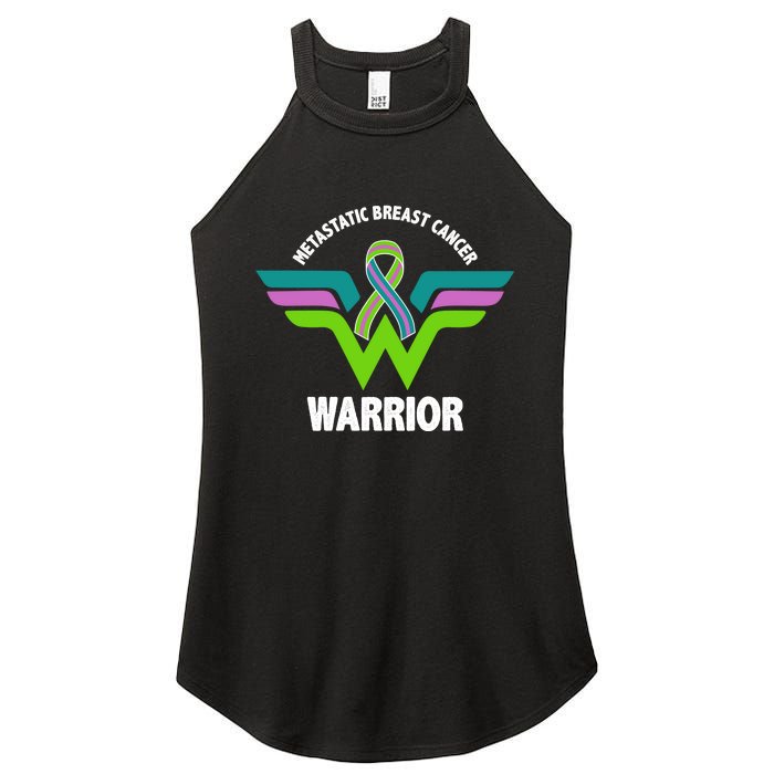 Metastatic Breast Cancer Warrior Ribbon Women's Perfect Tri Rocker Tank