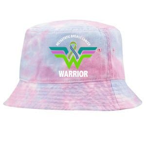 Metastatic Breast Cancer Warrior Ribbon Tie-Dyed Bucket Hat