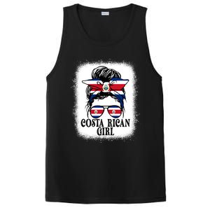 Messy Bun Costa Rica Flag Costa Rican S Gift PosiCharge Competitor Tank