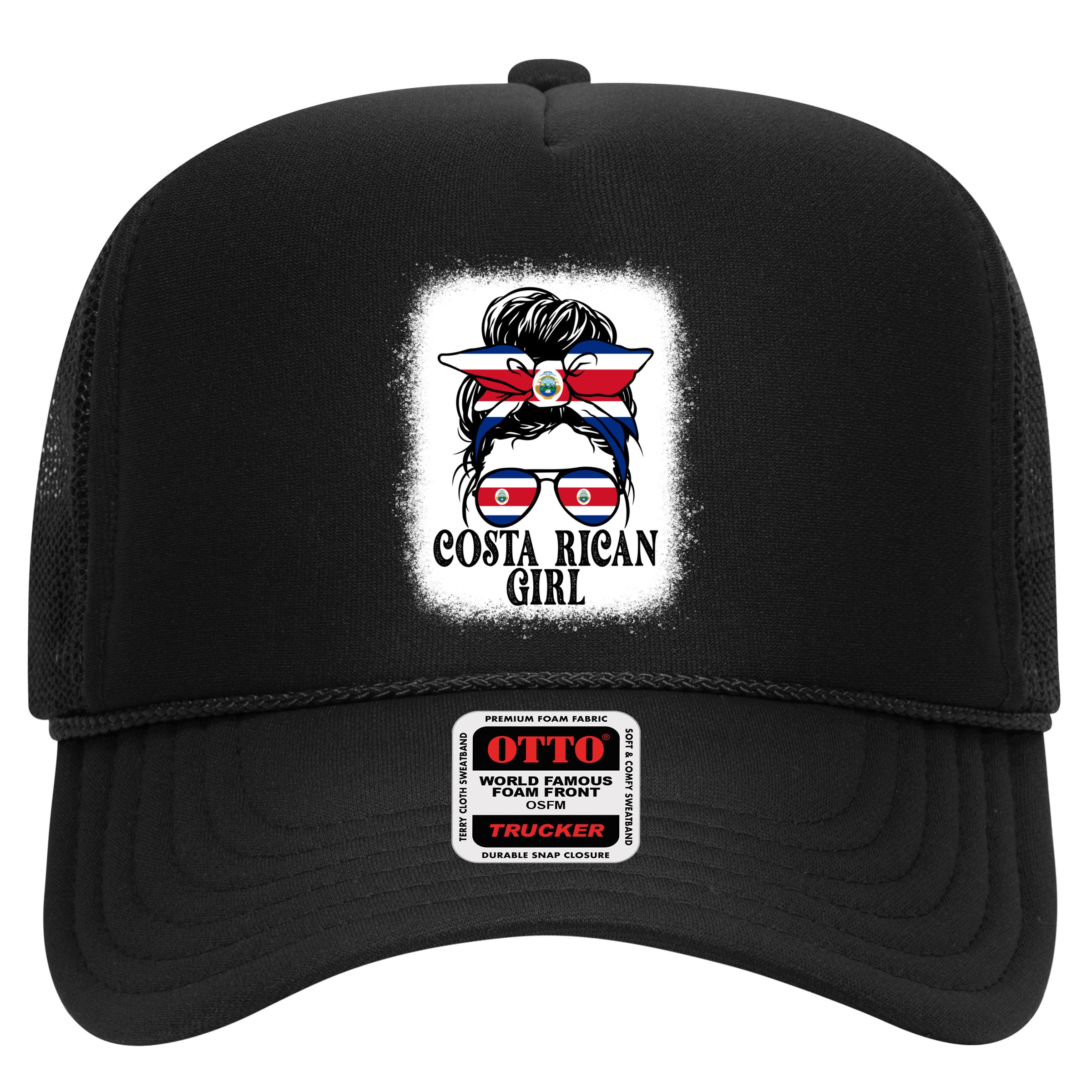 Messy Bun Costa Rica Flag Costa Rican S Gift Hat
