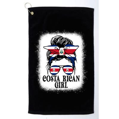 Messy Bun Costa Rica Flag Costa Rican S Gift Golf Towel