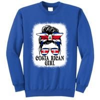 Messy Bun Costa Rica Flag Costa Rican S Gift Sweatshirt