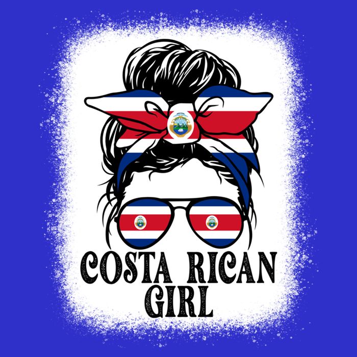Messy Bun Costa Rica Flag Costa Rican S Gift Sweatshirt